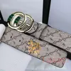 Luxury Designers Belt Double Letter Buckle High Quality Fashion Classic Genuine Leather Women Belts Men Belts Waistband G001