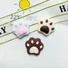 2022 Nouveaux autocollants de chat de dessin animé mignon griffe bricolage accessoires de bijoux en résine colle crème étui de téléphone matériel de décoration accessoires pour cheveux Patch