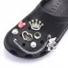 Stop z designerskimi Chain Crocs Charms JIFZ Buty Akcesoria Dekoracja dla klamerka Klamra Girl Prezent Q0618