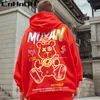 CnHnOH Streetwear Oversize Hoodies Men's Hooded -Selling High Street Tee Jacket Loose Fashion Large Clothes GF-Q111 211229