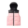 2021 Lightweight Children's Down Vests for Boys and Girls Hooded Color Matching Autumn Down Jackets Can Be Uncapped