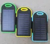 5000mAh Solar Power Bank vattentät stötsäker dammtät bärbar Solar PowerBank Externt batteri för all smart telefon