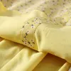 Avrupa moda uzun kollu baskı sarı bahar elbise kadınlar için lady vintage robe femme zarif rahat tatil vestidos 210601