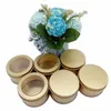 Boîte d'emballage portative de caddie de thé de fleur avec des boîtes de rangement en métal d'or de fenêtre boîtes de café scellées