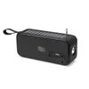 Solar Charge Bluetooth głośnik FM Radio Outdoor stereo głośnikowy Portable Bezprzewodowa skrzynka dźwiękowa z USB TF Port MP3 Music Player HI1140685