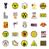 50Pcs Pack Helmet Mark Stickers Toolbox Flag Warning Cartoon Graffiti Industry Motorcycle Sticker Motorbike Decals