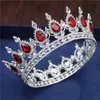 Barock kristall bröllop krona kunglig drottning diadem huvud prydnad tiaras och kronor brud bröllop hår smycken tillbehör x0625