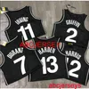Mannen Kinderen Irving Harden Durant Harris 11# Zwart basketball jersey Borduurwerk nieuwe basketballirs XS-5XL 6XL