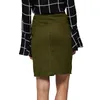 GLO-STORY mode été femmes Denim crayon jupe fendue taille haute Sexy vêtements de travail dames jupes WQZ-1803 210309