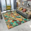 Tapijten Alfombra Non-slip Mandala-stijl kleurrijke bloemen patroon vloerkleed vloer Mat woonkamer badkamer slaapkamer tapijt decor trugscarpets