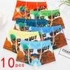 10 pz/lotto Ragazzi Boxer Slip Bambini Biancheria Intima Neonato Mutande Cartoon Cow Boy Stampa Morbide Mutandine Per Bambini 2-9 anni 211122