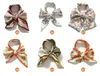 Nowy Kucyk Szalik Elastyczne Włosy Liny Kobiet Hair Bow Ties Scrunchies Flower Print Wstążka Włoski Hairbands Dziewczyny Eleganckie Nakrycia głowy