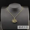 New designed vintage alphabet pendants with diamonds pearl letters necklace chain fashion Celebrity female luxurious jewelry high quality jn003