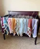 Cobertores de bebê nascidos Muslin Boho Nome personalizado Swaddle Bordado Bordado Presente Borla 211105