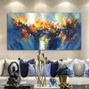 Resumo Fotos coloridas Pintura de lona Quadro flor flor Pôsteres Impressões Wall Art para sala de estar Pinturas decorativas em casa