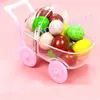 12PCS Acrylic Baby Carriage Candy Boxes Party Shower Decoration Kids Birthday Sweet Package Holder Anniversary Table Supplies Gifts