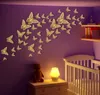 Amais 12 pcs / Ensemble Stickers muraux 3D Creux Butterfly pour enfants Chambre Accueil Décor mural Diy Mariposas Réfrigérateur Stickers Stickers Decoration de la chambre
