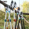 DTBD Tuin Boom Snoeischaar Shears Hoge Tak Snalen Tool Lange Bereik Aluminium Handvat Fruit Mes Picker Pruuner Tuinegereedschap 210719