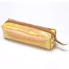 Maleta de Maquiagem лазерный голографический студент карандаш чехол для девочек золотой макияж сумка косметическая кожаная сумка для туалетной принадлежности