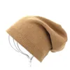 Ny enkel stil höst vinter mjukt slitage kvinnor tunn utsökta stickad utflykt varm kall-korrekt mode motorhuven skalle beanie hatt
