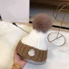 Monestier de Clermont French Luxury Designer Fur Ball Wool Monc Hat Unisex Winter Fashion Warmth Multicolor ValTal2843