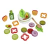 En bois bébé cuisine jouets semblant jouer salade de légumes ensemble nourriture enfants fruits cadeaux d'anniversaire Parent-enfant interactif