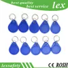 100PCS LOT 125KHZ TK4100 / EM4100 RFID-kort Tag Proximity ID Token Bostadsåtkomstkontroll Taggar Key Fob Blue