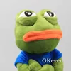 Djur Cartoon Pepe Sad Frog Plush Toy Soft Fylld Animal Doll 17 "42 cm barn gåva 210728