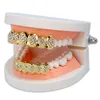 Hip Hop Dentes Grillz New Gelado Out Cristal Top De Teclado Dentes De Ouro Grades Definir Halloween Christmas Presente