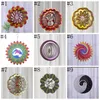 3D Stainless Steel Wind Chime Mandala Hanging Wind Spinner Morden Flower Shape Wind Spinner Outdoor Garden Ornaments 12inch BT1076