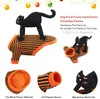 Cães vestuário cães trajes de halloween engraçado terno de estimação com gato preto roupa de cachorrinho bonito para festa de Natal Pequeno doggy e gatos A92