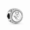 Pbd zz 03 925 sterling silver charm pärlor med original för damer smycken gåvor charmen av utsökt blomma serie Q0531