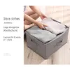Washable Foldable Storage Box Clothes es Home Organizer Large Fabric Folding Toys Books Containers Basket 210922