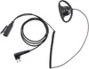 Single-Wire Walkie Talkie Earpiece Compatible för Motorola CLS1410 CP200 GP2000 XU1100 PRO1150 MU12 Radio med PTT MIC D-format huvud