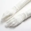 Cinco dedos luvas elegantes damas de alta qualidade 100 malha de seda seção anti-UV Seção fina de suspensão respirável renda hidratante k5