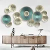 Kreative 115 58 cm 3D Fan Wand Kunst Aufkleber Europäischen Stil Wohnzimmer Home Decor Vinyl Schlafzimmer Dekoration Poster Wallpaper296j