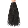 12 14 18 18 22inch Crotchet Braids 합성 세네갈 트위스트 크로 셰 뜨개질 헤어 익스텐션 여성을위한 저온 섬유 사용자 정의 수락