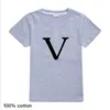 2022 Summer Short Sleeve Kids Tshirt Classic Print Baby Clothes Boys Girls Tops Thin Round Neck Cotton 27 Years5311517