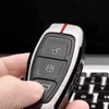 Zinc Alloy Cover For Fiesta 3 4 Mondeo Ecosport Kuga Focus ST Car Smart Remote Case Fob Keychain