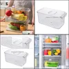 Storage Housekee Organization Home Gardenstorage Bottles & Jars Japanese-Style Drain Box Plastic Washing Fruit Vegetable Basket Kitchen Refr