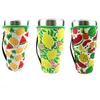 30oz Tumbler Sleeve 29 Styles Housse de gobelet en néoprène avec poignée de transport Keep Cool Anti-Freeze Bag