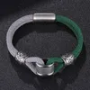 New Fancy Stainless Steel Charm Milan Rope Cuff Bracelet High Quality Magnetic Buckle Bracelets for Men Gift