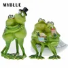 MyBlue Bonito Jardim Animal Resina Dos Amantes dos Desenhos Animados Figurine Nordic Home Room Decoração Acessórios C0220