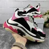 Top Qualité Paris Triple S Low-top Make Old Sneakers Chaussures À La Mode Baskets Hommes Femmes Chaussures À Lacets Respirant Sport Casual Chaussure