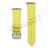 L Moda Watchbands dla Iphone Watch Band 42mm 38mm 40mm 44mm Iwatch 3 4 5 Zespoły Skórzany Pasek Bransoletka Paski Watchband Ivy001