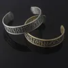 Norse Viking 24 Amulet Runes Pulseira Therapia Magnética Cuff Bangle Pulseiras Para Homens Mulheres Jóias Q0719