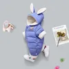 Warm Baby Romper Winter Newborn Baby Clothes Hooded Baby Girls Clothes For Boys Jumpsuit Infant Unisex Snowsuit Overalls 0 Month 210312