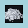 Perles de cristal en vrac, bijoux en verre blanc clair, 4Mm #5301, entretoise pour la fabrication, livraison directe 2021 Ql1J4