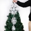 Souvenirs Blanc Snow Flake Ornensents suspendus à la décoration de l'arbre de Noël pour la maison de mariage de la maison 6pcs