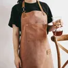 Workshop chef-kok tool keuken schorten voor vrouwen man zware dikke waterbestendige gewassen canvas met zakkenwerk slijtage Bib 211222